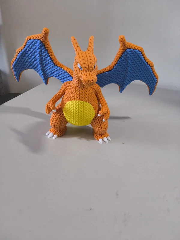 3D print Charizard Knitted